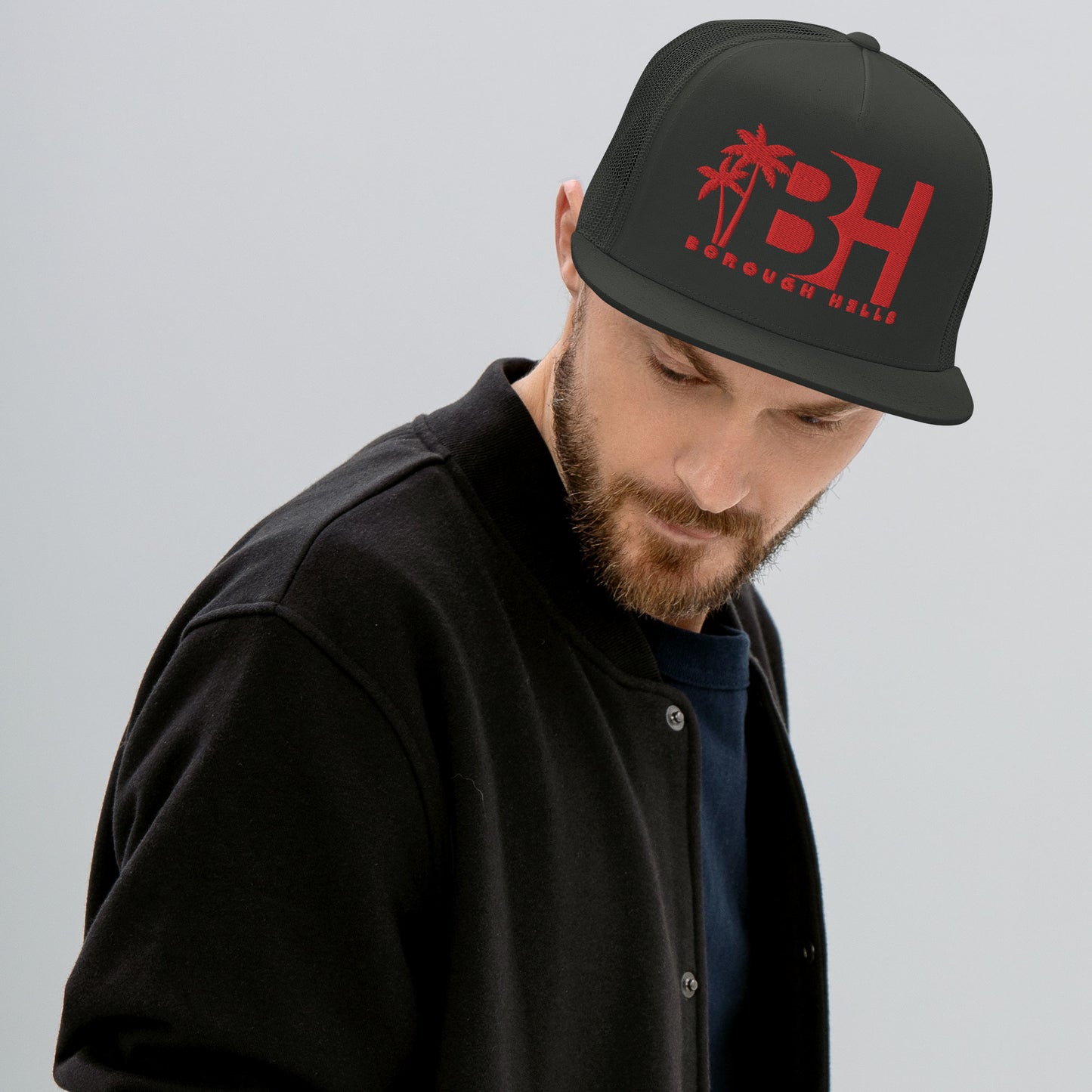 Trucker Cap RED/CHARCOAL