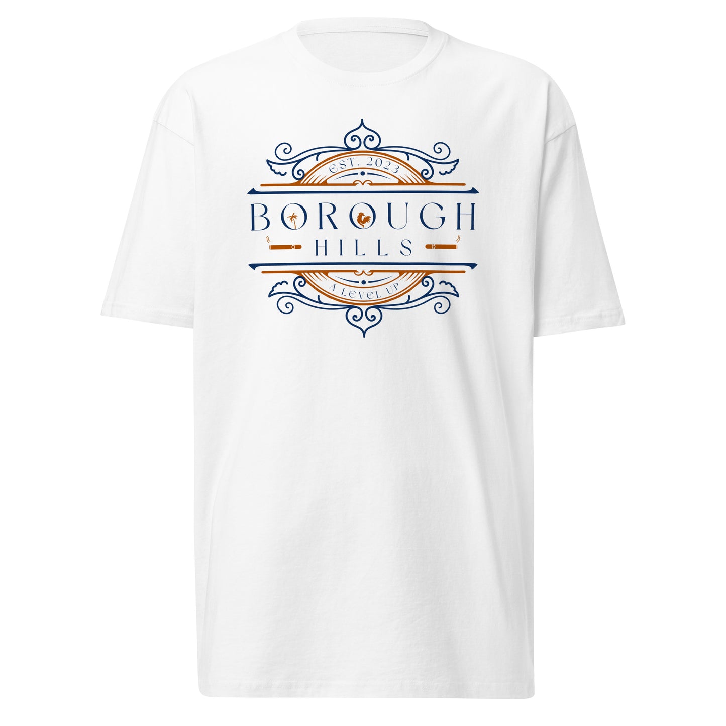 Men’s WHITE premium heavyweight tee