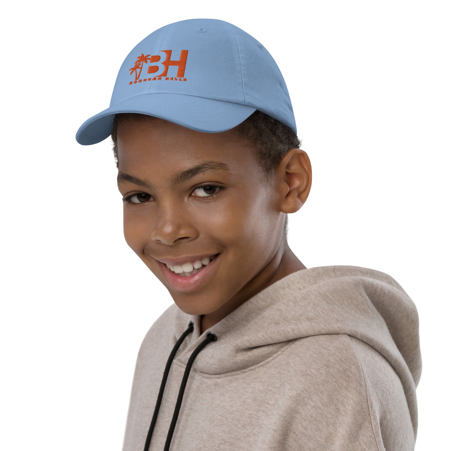 Youth ORANGE/BABY BLUE baseball cap